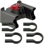 KLICKfix Handlebar Adapter Universal with Lock Negru/Roșu Adaptor