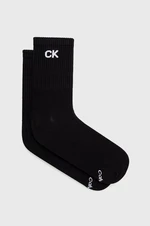 Ponožky Calvin Klein dámske, čierna farba, 701218784