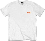 AC/DC Tricou Logo Unisex Alb XL