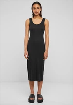 Women's Long Rib Dress - Black