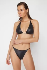 Trendyol Black Triangle Bikini Top