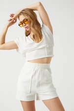 Koton V-Neck Short Sleeve T-Shirt