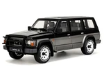 1992 Nissan Patrol GR Y60 Black and Graphite Gray Limited Edition to 3000 pieces Worldwide 1/18 Model Car by Otto Mobile