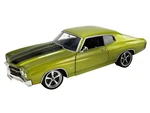 1970 Chevrolet Chevelle SS Restomod Citrus Green Metallic with Black Stripes Limited Edition to 318 pieces Worldwide 1/18 Diecast Model Car by ACME