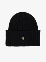 Black women's hat with wool and cashmere Tommy Hilfiger - Women