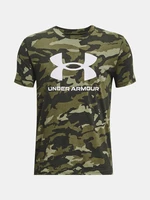 Under Armour Tričko UA SPORSTYLE LOGO AOP SS-GRN - Kluci