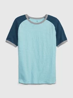 Blue Boys' T-Shirt with Short Sleeves GAP