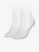 Sada dvoch párov bielych dámskych ponožiek Tommy Hilfiger