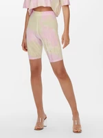 Pink and cream short leggings ONLY-Vera