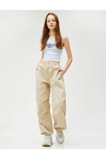 Koton Crop Corduroy Singlets Straps Embroidery Cotton