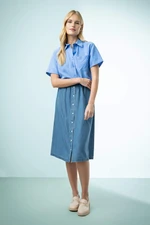 DEFACTO A-Line Jean Midi Skirt