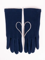 Yoclub Woman's Gloves RES-0066K-AA50-002 Navy Blue