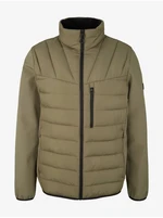 Khaki Mens Quilted Jacket Tom Tailor Denim - Men