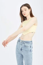 DEFACTO Super Crop Corduroy Knitted Singlet