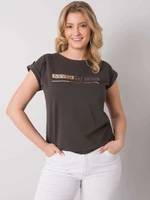 Dark khaki T-shirt larger size Atri