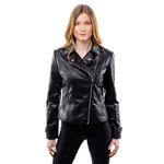 Women's Leatherette Jacket GLANO - Black