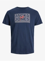 Dark blue Men's T-Shirt Jack & Jones Marius - Men