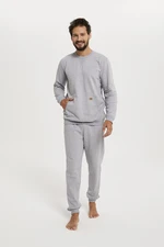 Fox tracksuit, long sleeves, long pants - melange