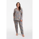 Nidri women's pajamas long sleeves, long legs - print