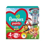 Pampers Pants vel. 4 Carry pack paw patrol 9-15 kg plenkové kalhotky 72 ks Pampers Pants vel. 4 Carry pack paw patrol 9-15 kg plenkové kalhotky 72 ks