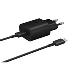 Cestovní nabíječka Samsung EP-TA800EBE + EP-DA705BBE 25W, USB-C/USB-C, black (OOB Bulk)