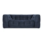 Niebieska aksamitna sofa Windsor & Co Sofas Vesta, 208 cm