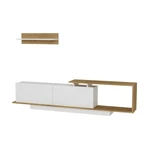Biały zestaw pod TV 180x55 cm Asos – Woody Fashion