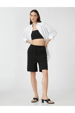 Koton Sports Bermuda Shorts with Tie Waist and Pockets