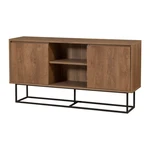 Niska komoda w dekorze orzecha 140x72 cm Rodez – Kalune Design