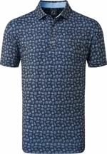 Footjoy Travel Print Mens Polo Shirt Navy/True Blue L