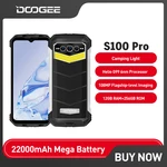 Doogee-S100 Pro Rugged Phone, 12GB + 256GB, 6.58 "Helio G99, 6nm, 108MP Camera, 22000mAh Battery, Camping Light Cellphone