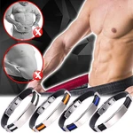 Mens Magnetic Lymph Drainage Detox Bracelet Slimming Therapy Bracelet Arthritis Pain Relief Bangle Health Care Jewelry Gifts