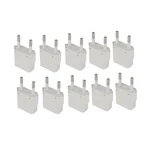 1-100pcs 4.0/4.8mm EU Plug Adapter EU US Israel To Euro KR BR Brazil Plug Converter American Travel Power Adapter Plug Socket