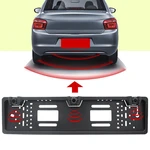 EU Europe Car License Plate Frame with Radar Detection European Parking Sensor Kit Car Accessories