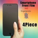 4Pcs iPhone 14 13 12 XR XS 11 Pro Max mini Glass Anti-fingerprint Matte Protective Glas For Iphone 7 8 Plus Protector Film
