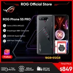 Global ROM ASUS ROG Phone 5S Pro Ultimate 5G Gaming Phone Snapdragon 888+ 144Hz 6.78" AMOLED 6000mAh 65W Fast Charge 18GB+512GB