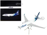 Boeing 737-700BDSF Commercial Aircraft "Alaska Air Cargo" White with Blue Tail "Gemini 200" Series 1/200 Diecast Model Airplane by GeminiJets