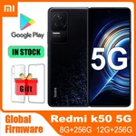 Original Xiaomi Redmi K50 5G Smartphone Dimensity 8100 Octa Core 5500mAh Battery 67W Fast Charging 48MP Triple Camera 120Hz