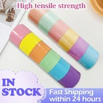 6/12 Rolls Sticky Ball Tape Decompression Ball Tape Stress Relaxing Sticky DIY Ball Tape Colored Toys Funny Gift for Kids Adult