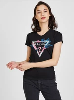 Black women's T-shirt Guess Kathe - Women's