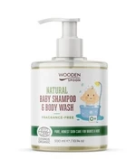 WoodenSpoon Dětský sprchový gel a šampon 2v1 bez parfemace 300 ml