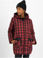 Blutsgeschwister Black and Red Plaid Quilted Jacket - Women