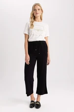 DEFACTO Wide Leg Viscose Trousers