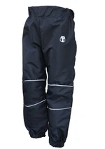 Children's nylon pants - black-reflective gray