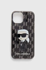 Puzdro na mobil Karl Lagerfeld iPhone 15 / 14 / 13 6.1" čierna farba