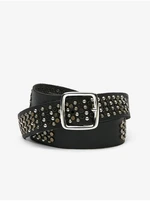 Black Men's Patterned Leather Strap Diesel Perf