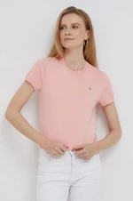 Tričko Polo Ralph Lauren růžová barva, 211891673