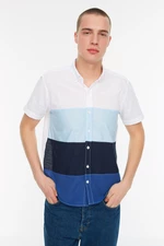 Trendyol Shirt - Blue - Slim fit