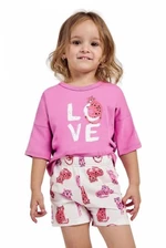 Taro Annabel 3142 92-116 L24 Dívčí pyžamo 92 růžová