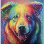 Epee Wooden puzzle Multicolored Labrador 300 dielikov